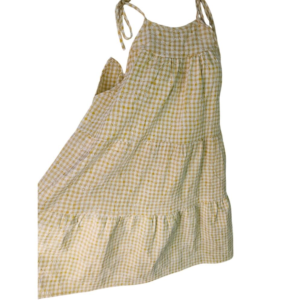 En Saison Embroidered Kanika Mini Dress Sz M Yellow White Daisy Floral - Picture 3 of 9